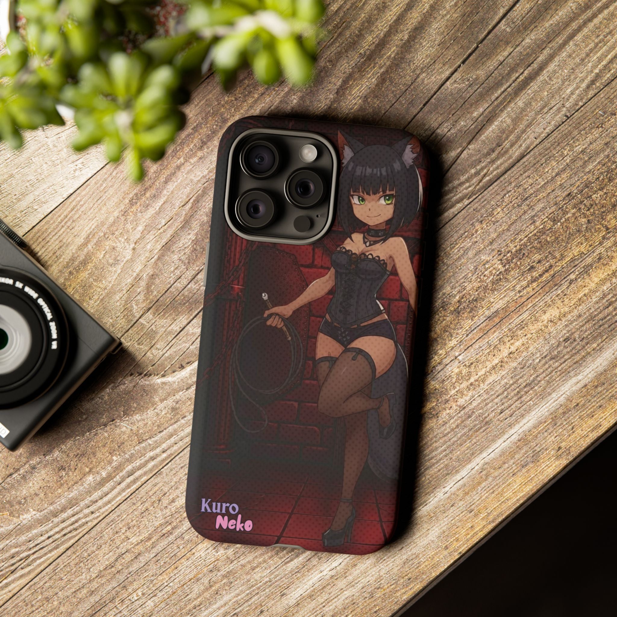 Funda de teléfono Anime YAMI Gótico y Loba Misteriosa