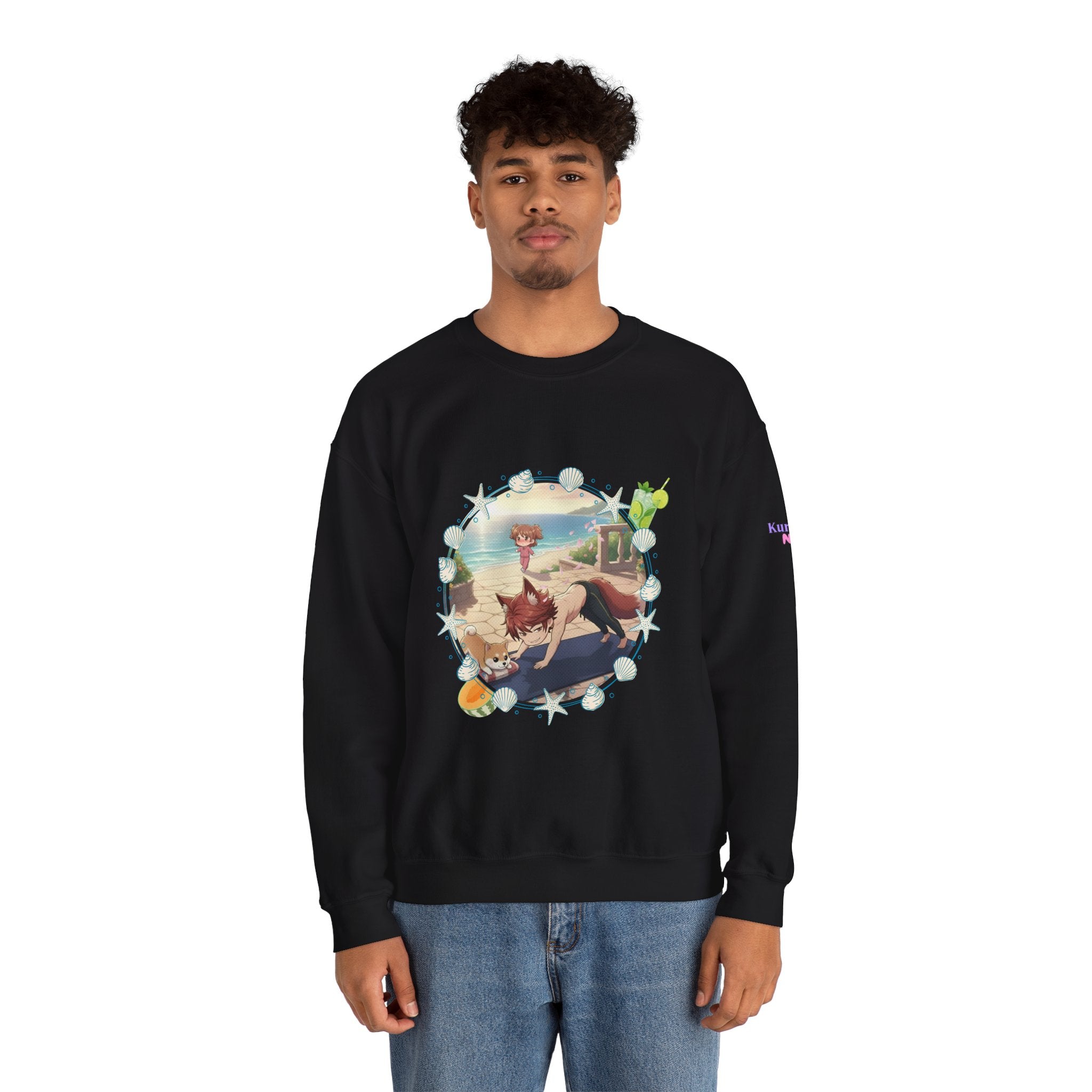 Sweat Col Rond Chibi KAITO Summer Beach