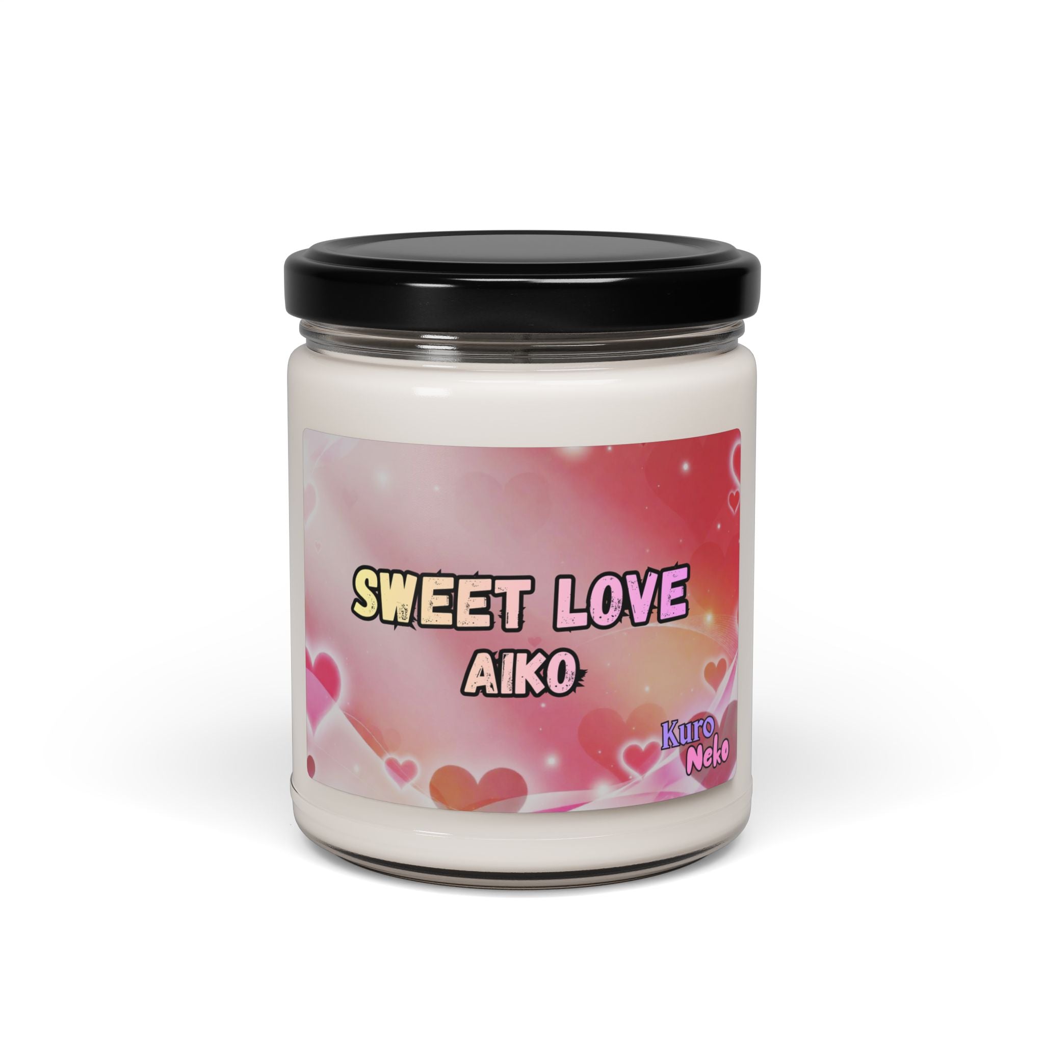 Bougie non parfumée Anime AIKO avec un design doux pour la Saint-Valentin et une ambiance romantique.