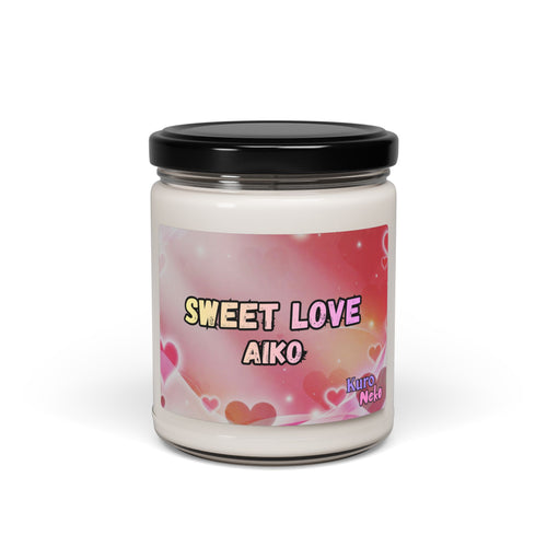 Bougie non parfumée Anime AIKO avec un design doux pour la Saint-Valentin et une ambiance romantique.