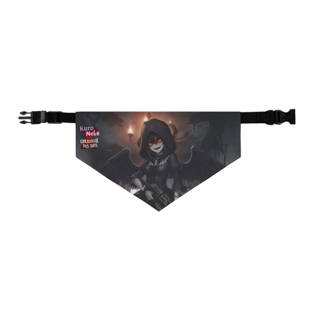 Collier bandana chat & chien Anime YORU avec un design de chasseur et un personnage animé.