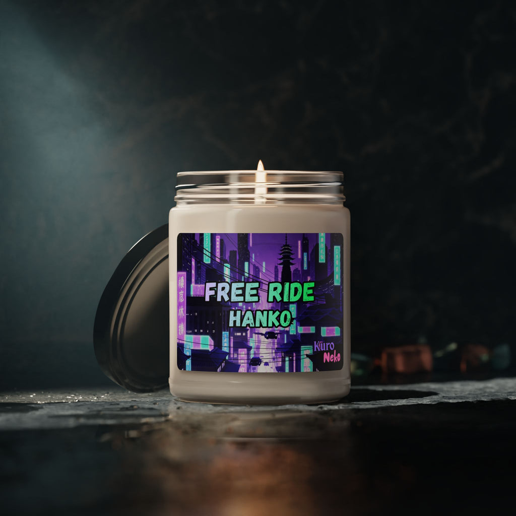 Bougie parfumée Anime HANKO Cyberpunk - Free Ride Hanko, parfum Peppered Passionfruit