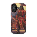 Coque anime RYO Année du Cheval vue arrière design kemonomimi husbando rouge or
