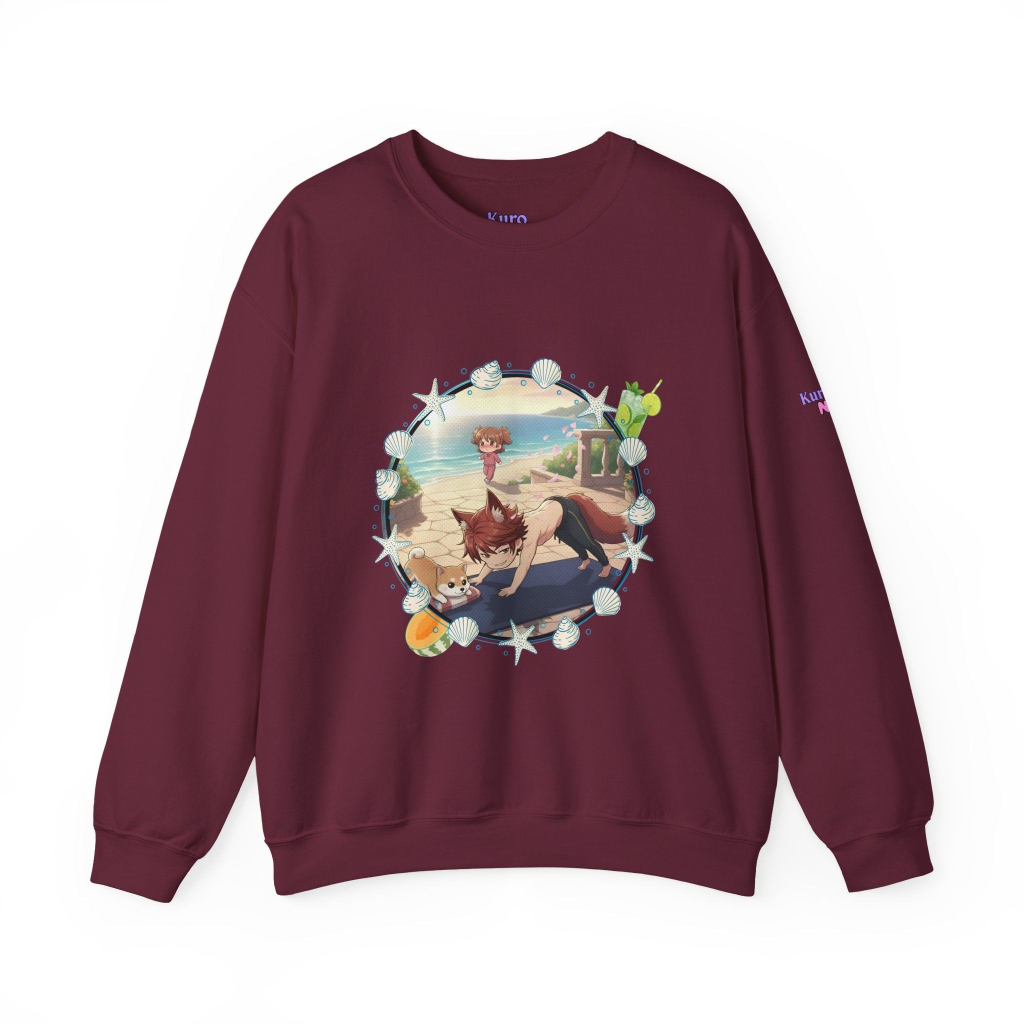 Sweat Col Rond Chibi KAITO Summer Beach