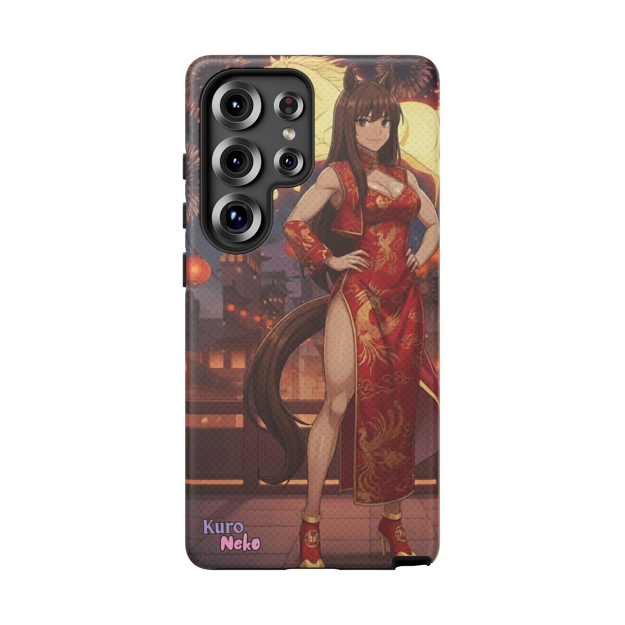 Coque téléphone AKARI waifu cheval Année du Cheval 2026 zodiaque chinois iPhone Samsung protection double couche
