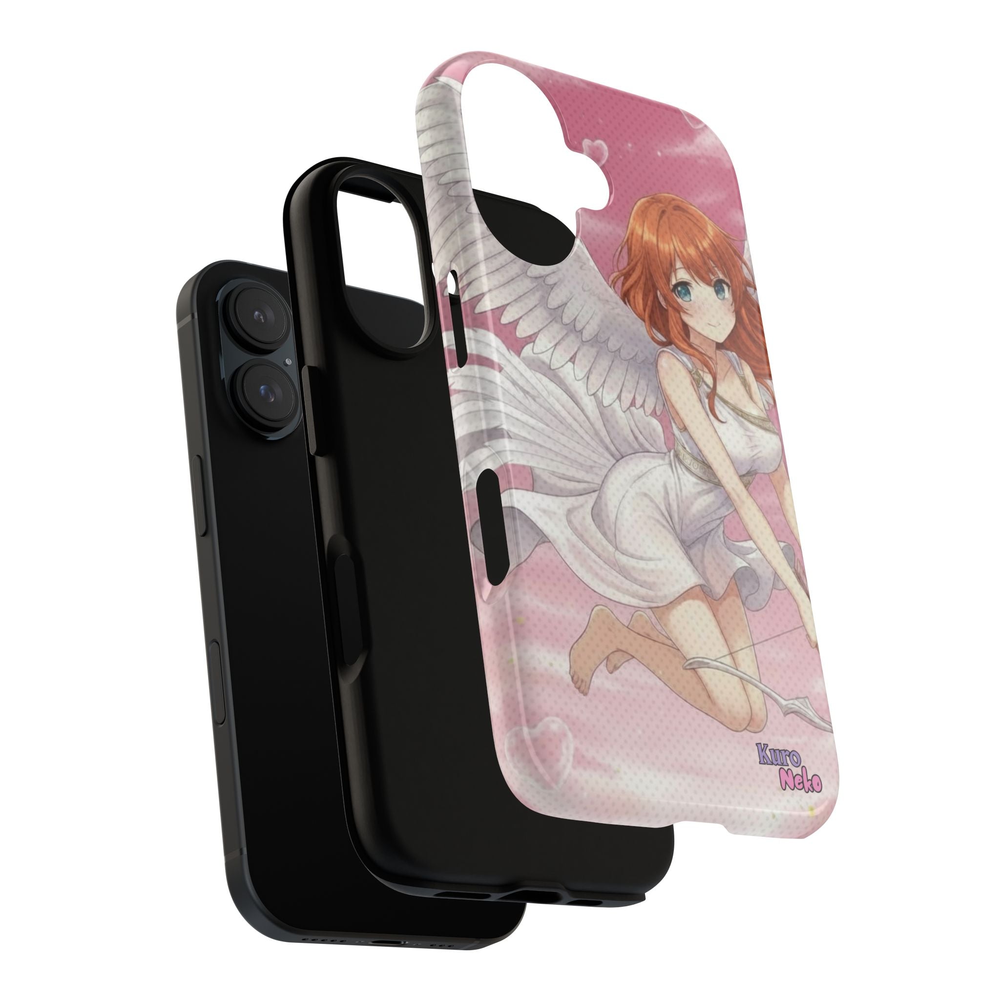 Coque Téléphone Anime AIKO Muse Cygne & Douceur Pastel avec oreilles d'animaux et style anime - Kuro Neko Shop.