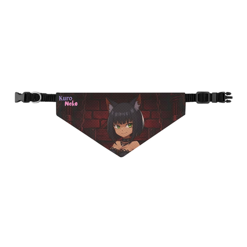 Collier bandana chat & chien Anime YAMI avec design gothique inspiré de YAMI et motifs de chat.