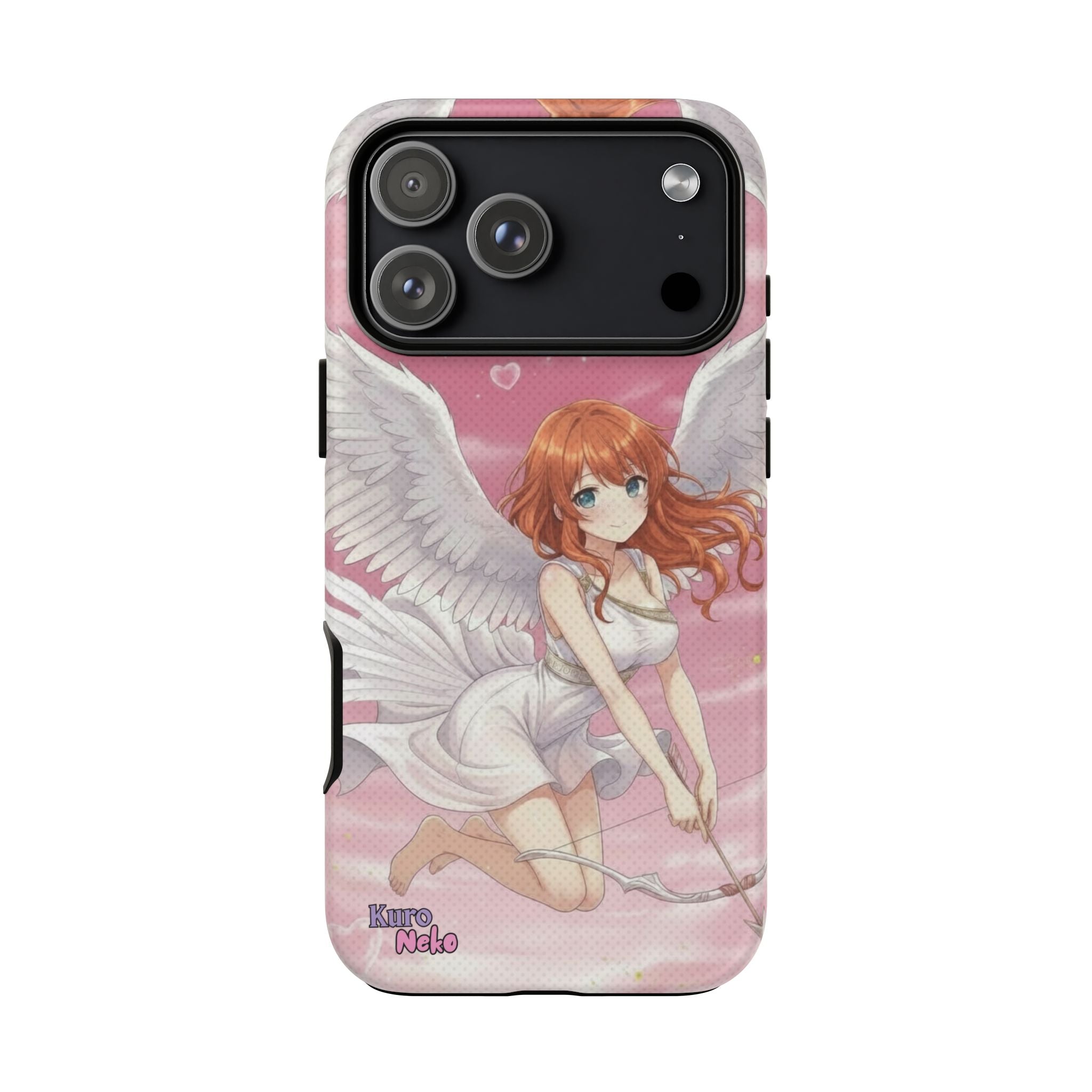 Coque Téléphone Anime AIKO Muse Cygne & Douceur Pastel avec personnage kemonomimi aux ailes, boutique Kuro Neko Shop