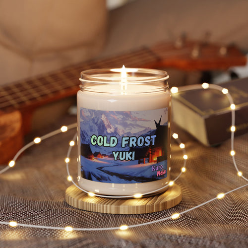 Bougie Anime YUKI - Bougie parfumée avec design Cold Frost, ambiance chaleureuse et hivernale.