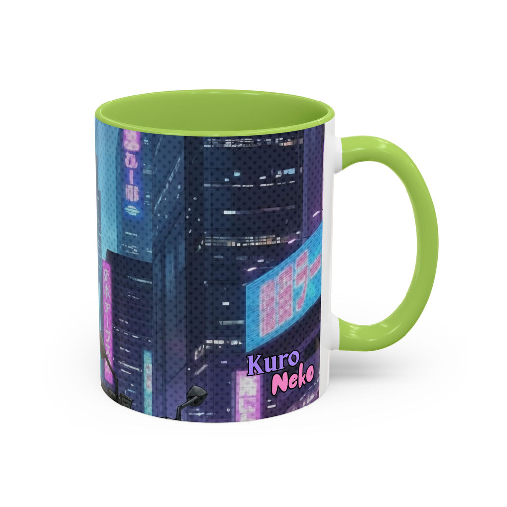 Mug Anime HANKO Style Cyberpunk & Chatte Rebelle