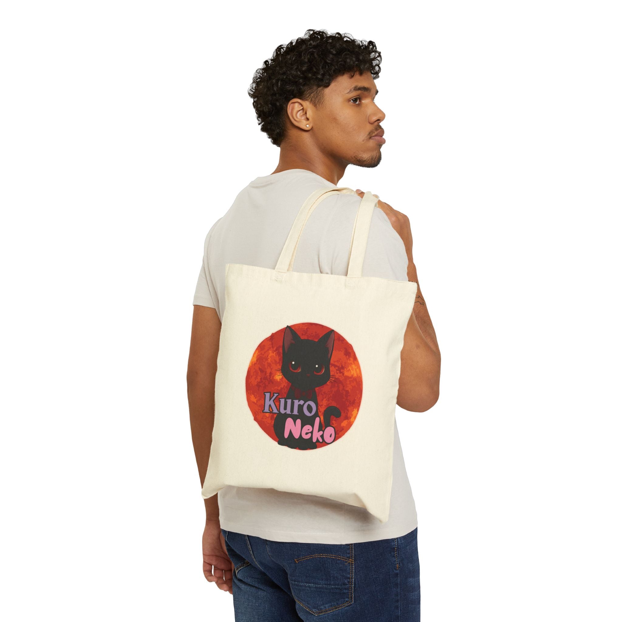 Tote bag Anime AIKO Saint-Valentin romantique - Tote bag Anime AIKO Saint-Valentin romantique en toile, compagnon tendre pour les cœurs doux avec anses renforcées