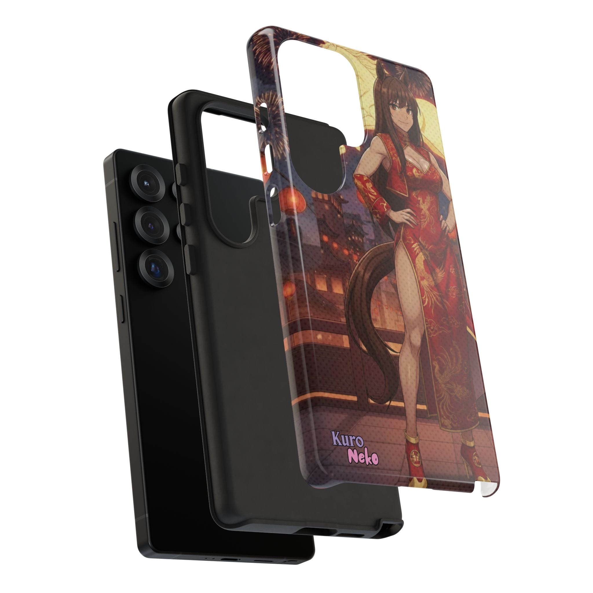 Coque téléphone AKARI waifu cheval Année du Cheval 2026 zodiaque chinois iPhone Samsung protection double couche