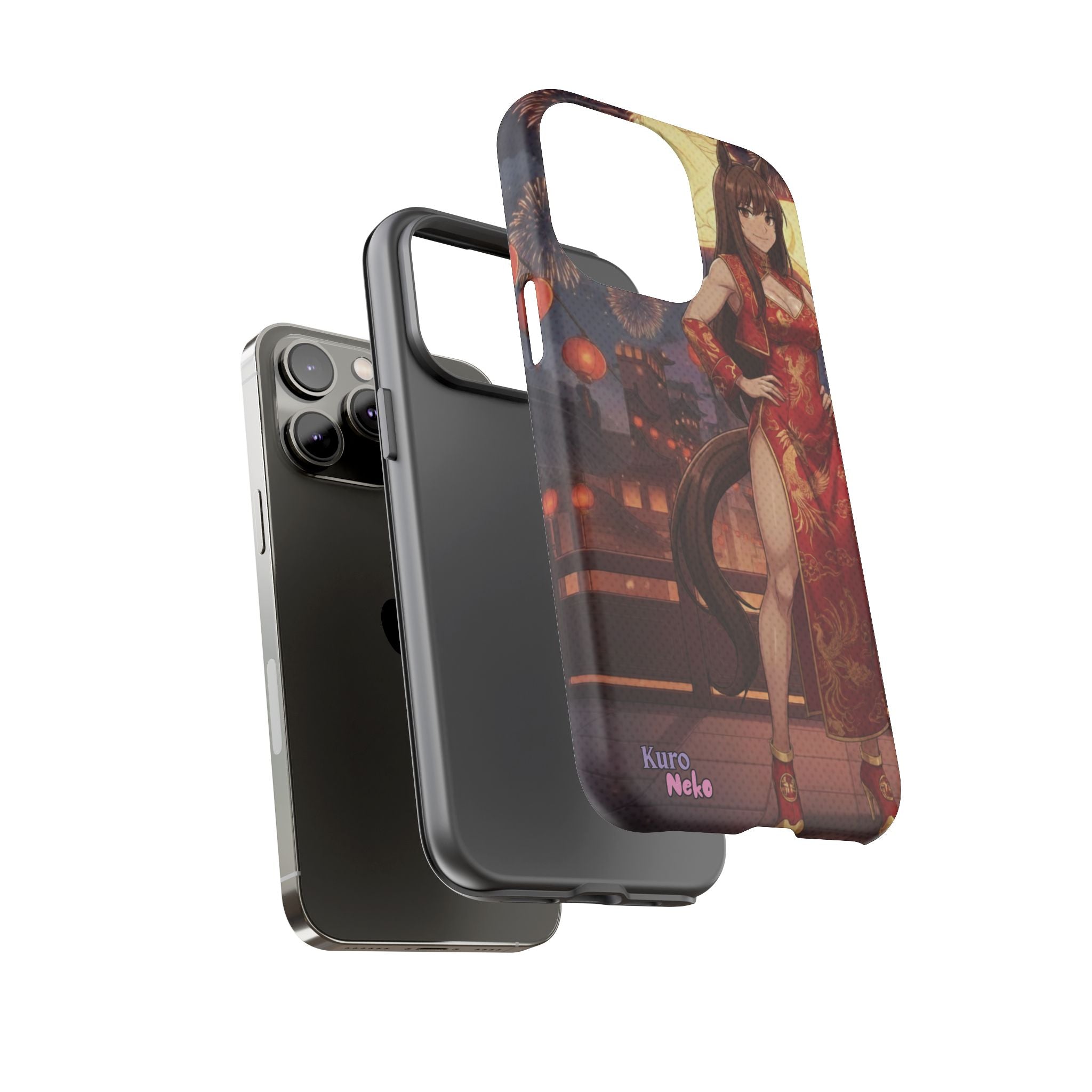 Coque téléphone AKARI waifu cheval Année du Cheval 2026 zodiaque chinois iPhone Samsung protection double couche
