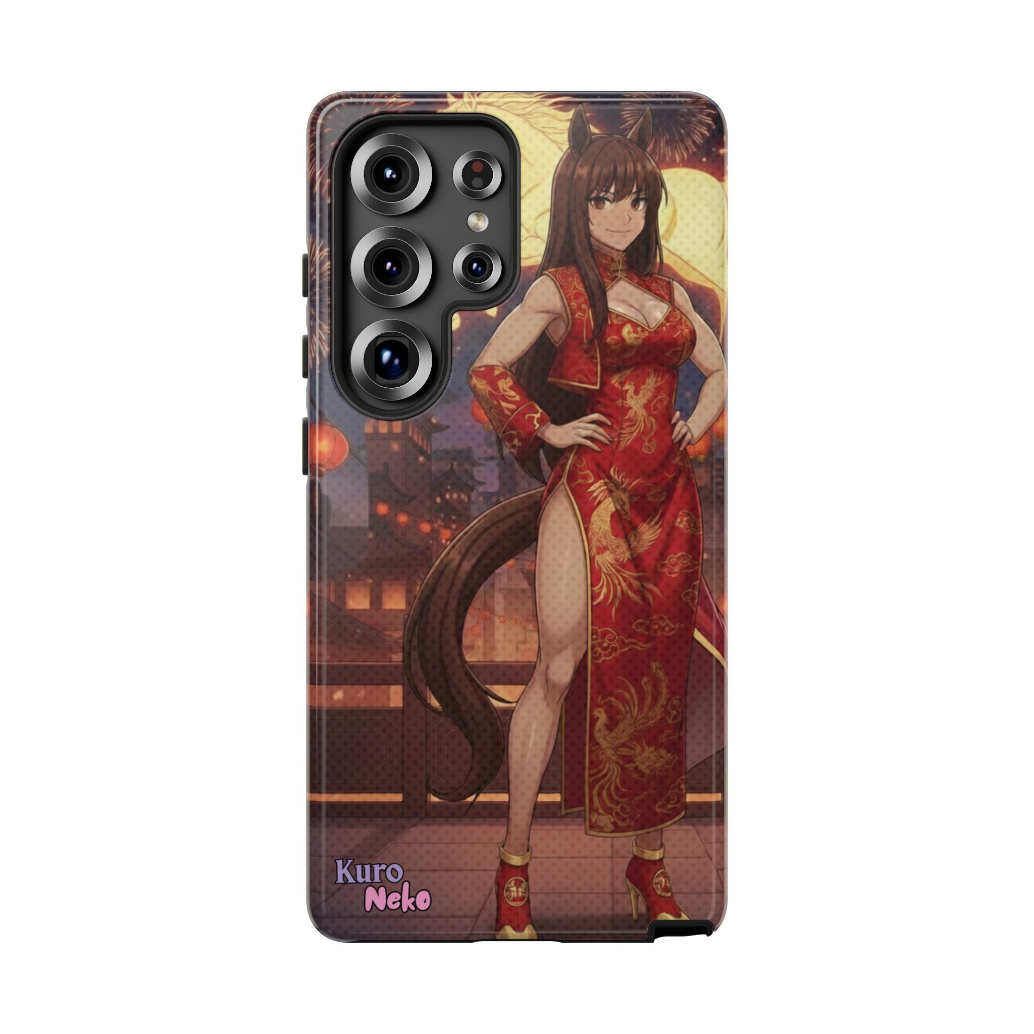 Coque téléphone AKARI waifu cheval Année du Cheval 2026 zodiaque chinois iPhone Samsung protection double couche
