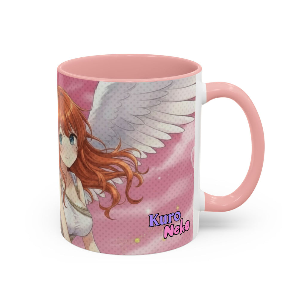 Mug Anime AIKO Muse Cygne & Douceur Romantique avec personnage aux oreilles d'animaux et ailes, Kuro Neko Shop.