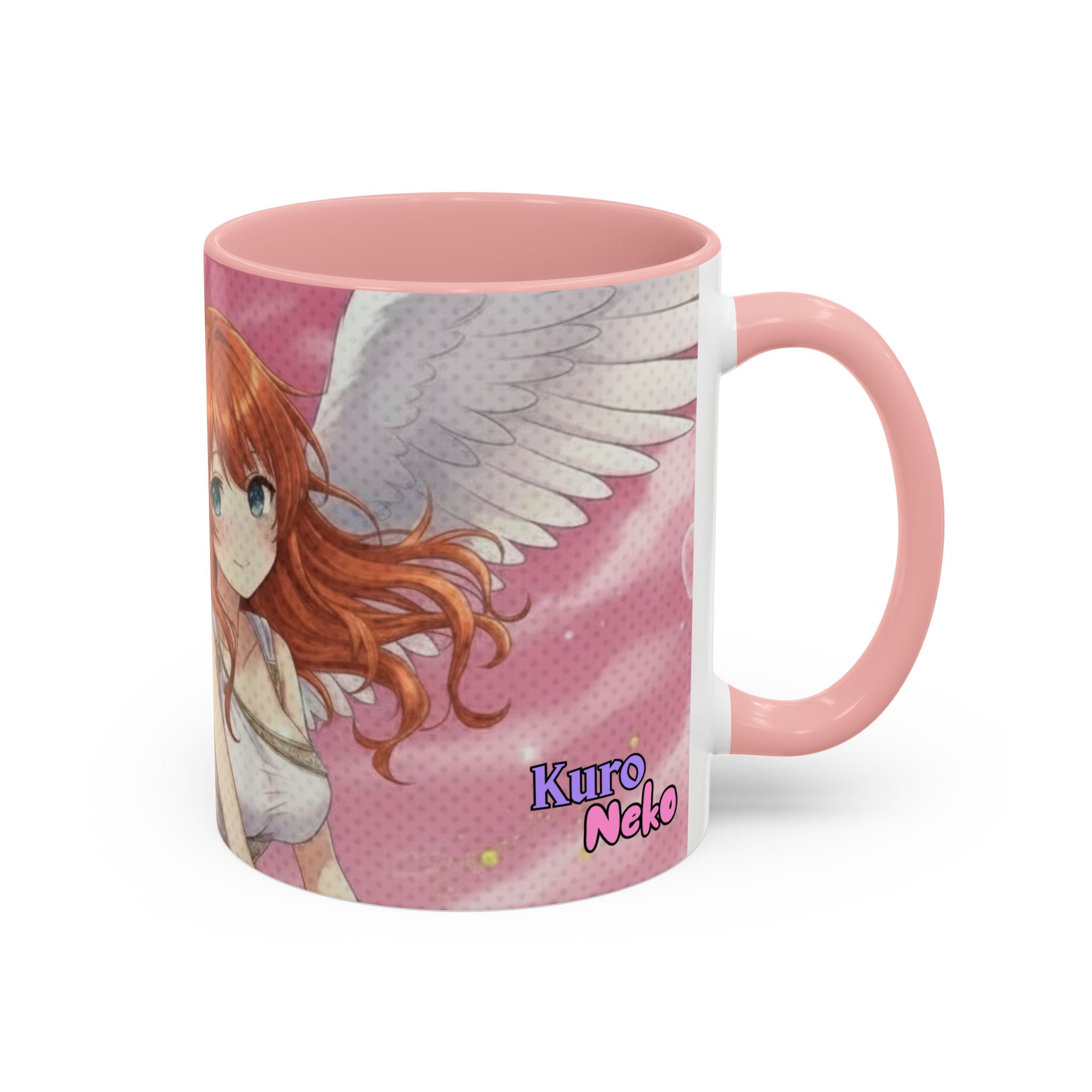 Mug Anime AIKO Muse Cygne & Douceur Romantique avec personnage aux oreilles d'animaux et ailes, Kuro Neko Shop.
