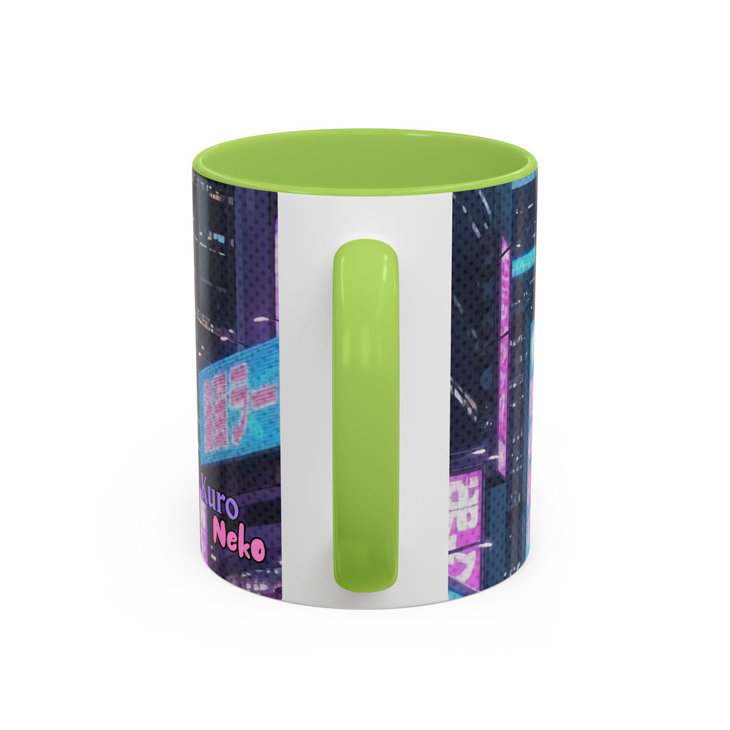 Mug Anime HANKO Style Cyberpunk & Chatte Rebelle