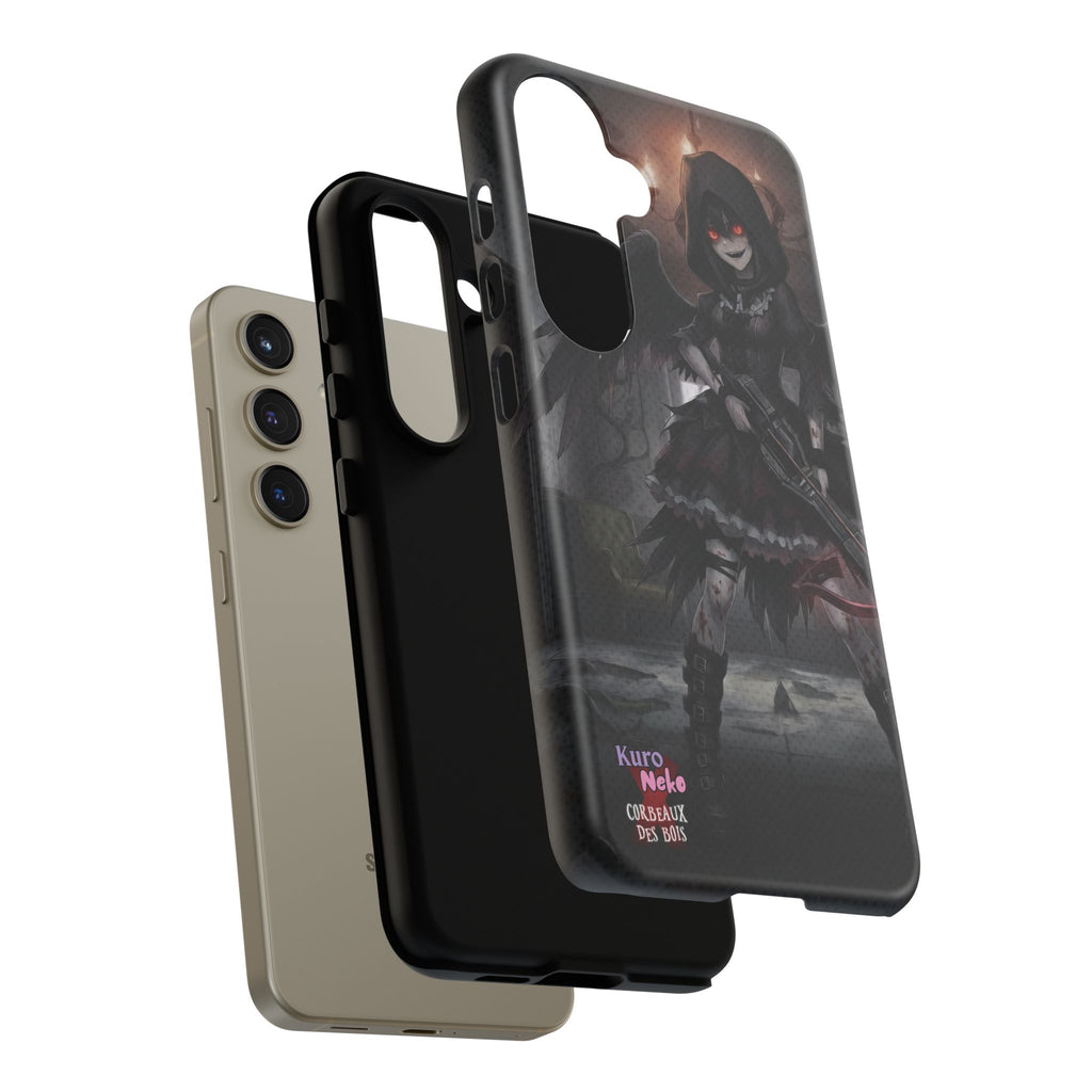 Anime Phone Case – Mad as Yoru Crow Waifu Kemonomimi design featuring gothic horror and demon hunter motifs.