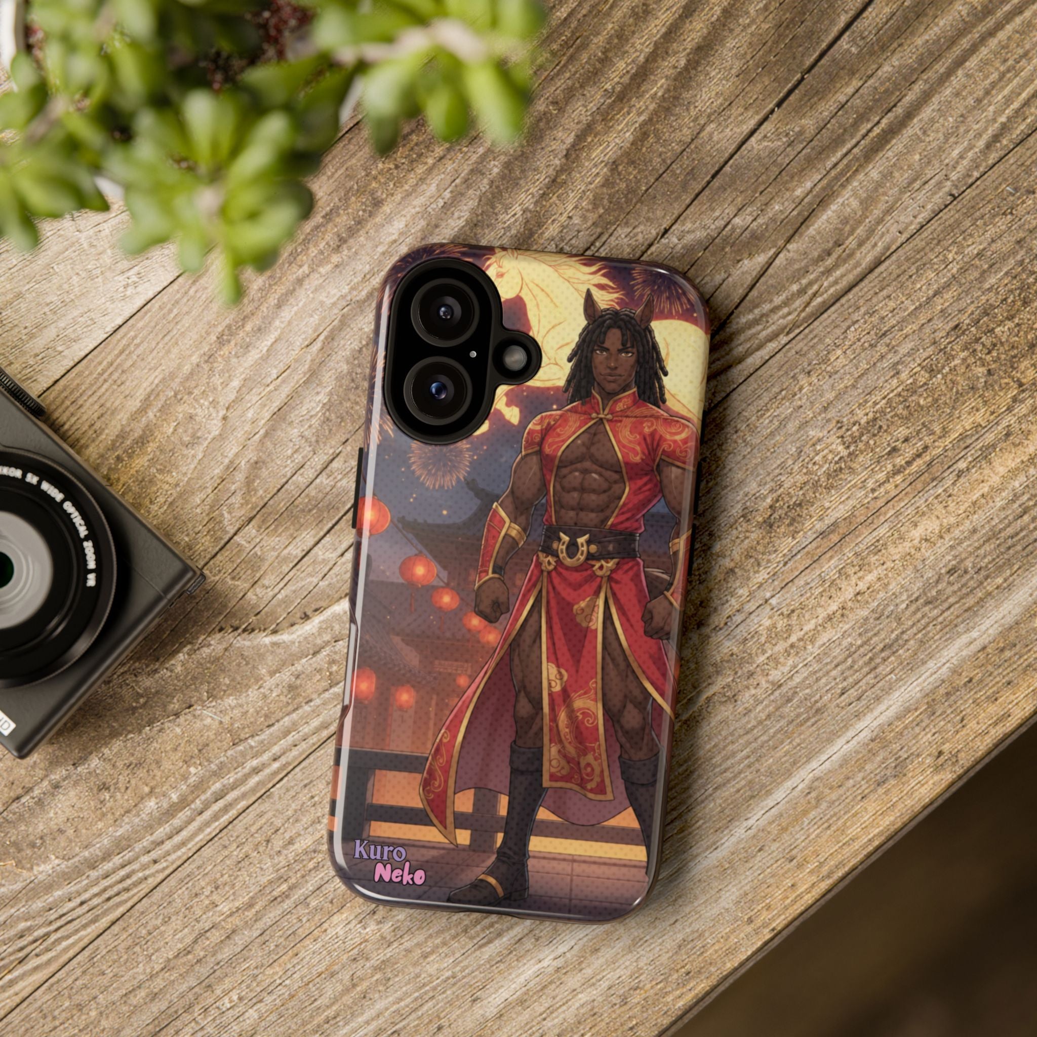 Coque RYO husbando cheval zodiaque en main utilisation quotidienne iPhone Samsung
Coque téléphone anime RYO sur table protection premium design Année du Cheval
