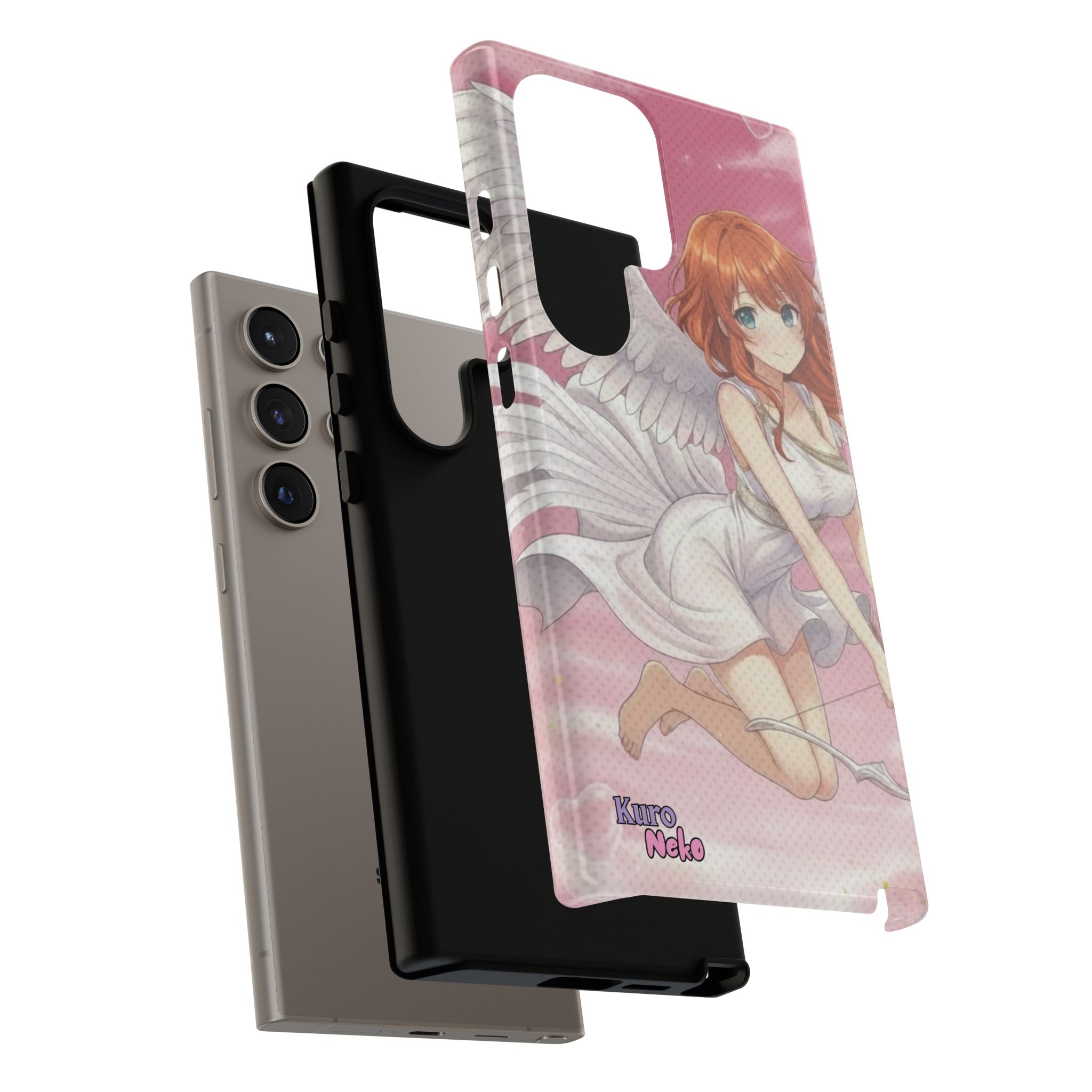Coque Téléphone Anime AIKO Muse Cygne & Douceur Pastel avec design de muse en style anime, oreilles d'animaux, Kuro Neko Shop.