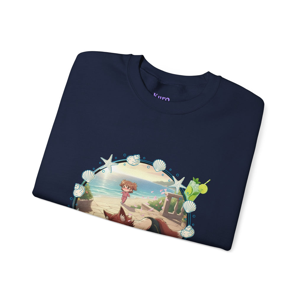 Sweat Col Rond Chibi KAITO Summer Beach