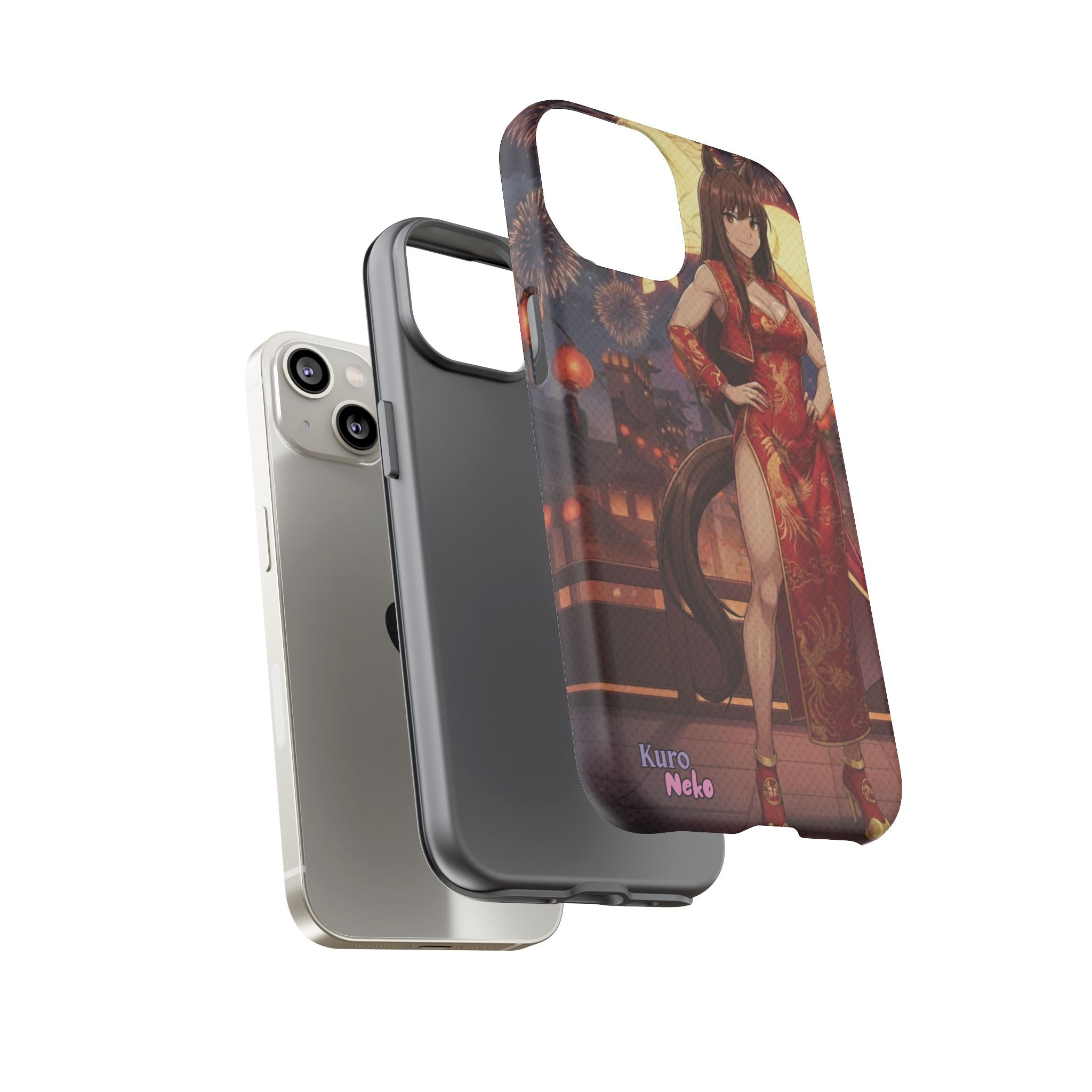 Coque téléphone AKARI waifu cheval Année du Cheval 2026 zodiaque chinois iPhone Samsung protection double couche
