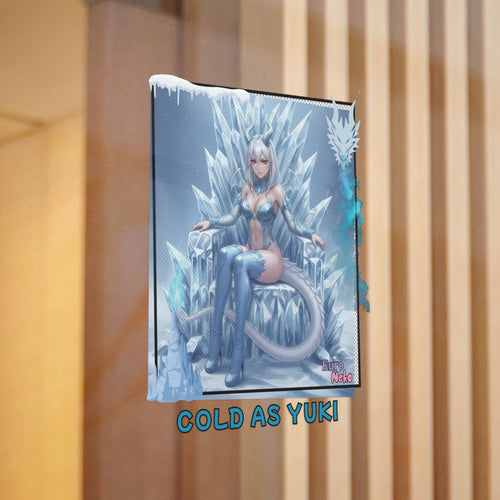 Anime Die-Cut Sticker – Cold as Yuki Winter Dragon Waifu Kemonomimi