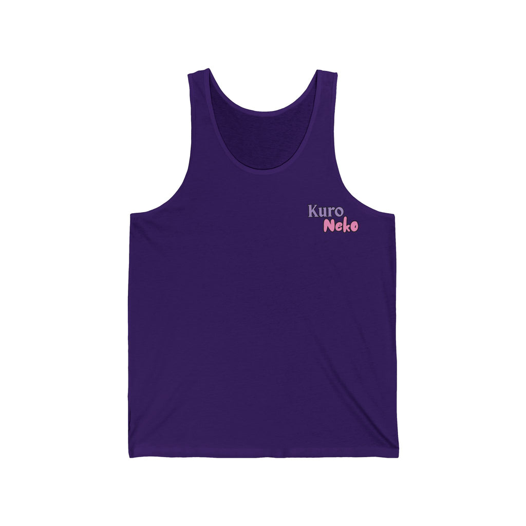 Débardeur Anime YUKI Dragonne de Glace en violet, avec logo Kuro Neko, style anime, boutique manga. Kuro Neko Shop.