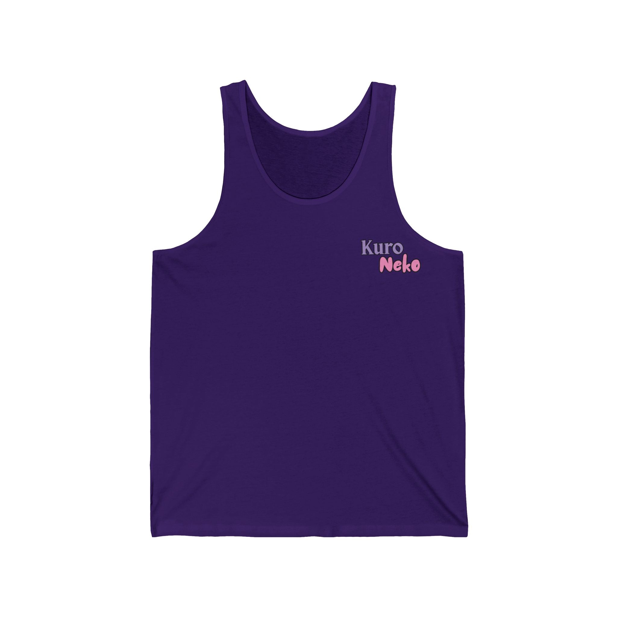 Débardeur Anime YUKI Dragonne de Glace en violet, avec logo Kuro Neko, style anime, boutique manga. Kuro Neko Shop.