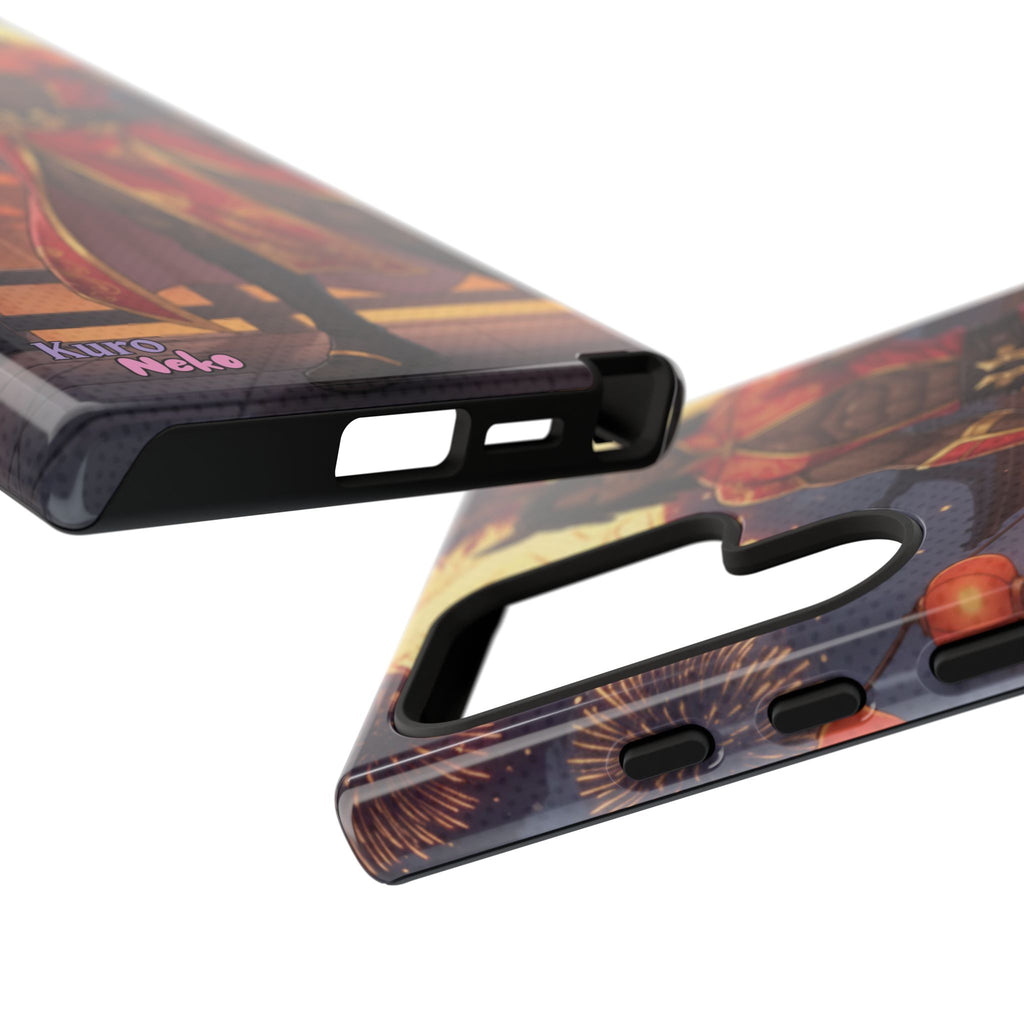 Coque RYO husbando Année du Cheval finition brillante couleurs rouge or iPhone Samsung
