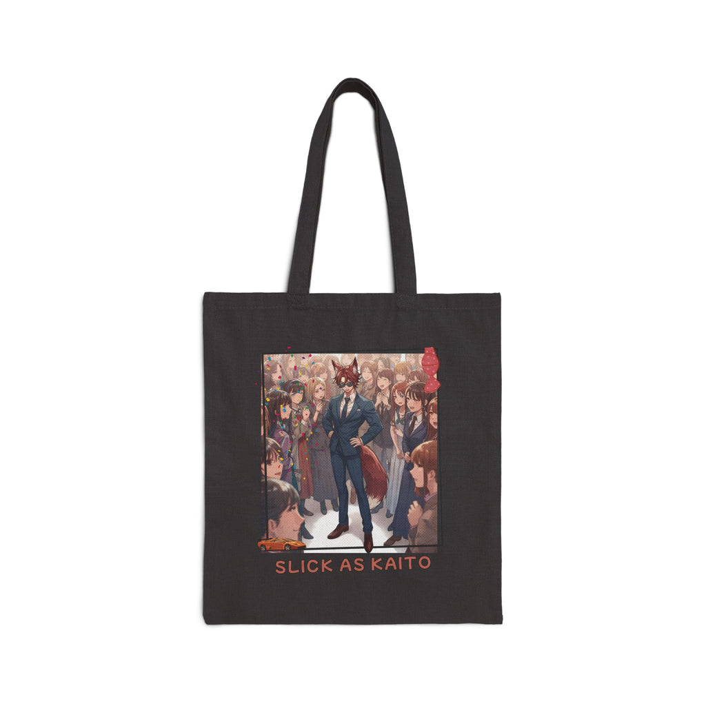 Tote bag Anime KAITO séducteur rusé - design raffiné en toile coton 400 g/m² avec motif central