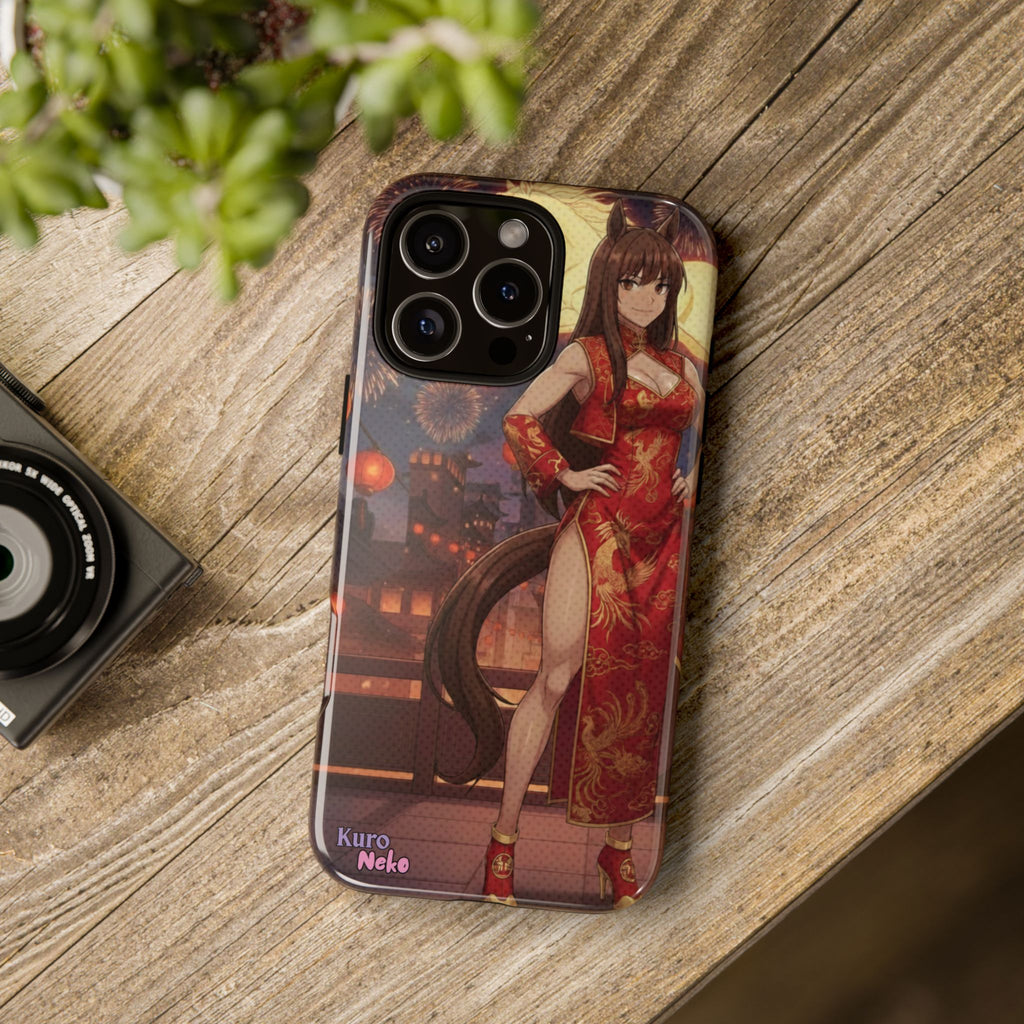 Coque téléphone AKARI waifu cheval Année du Cheval 2026 zodiaque chinois iPhone Samsung protection double couche