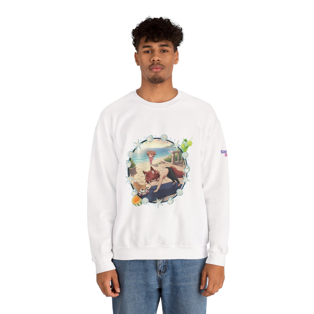 Sweat Col Rond Chibi KAITO Summer Beach