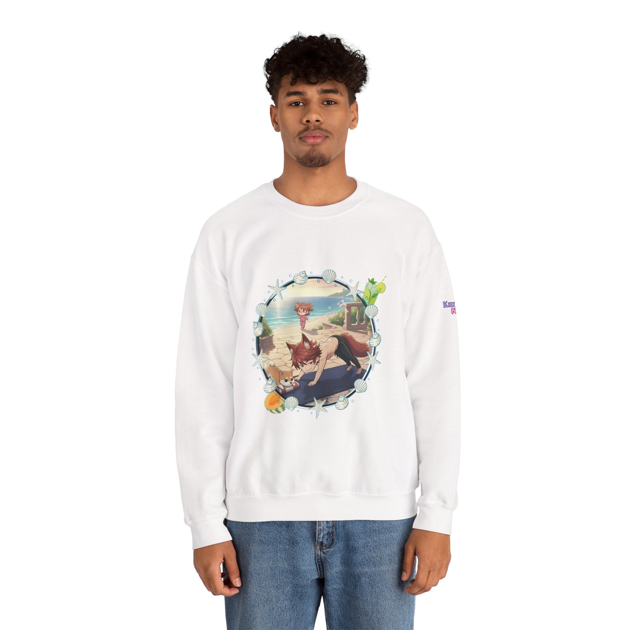 Sweat Col Rond Chibi KAITO Summer Beach