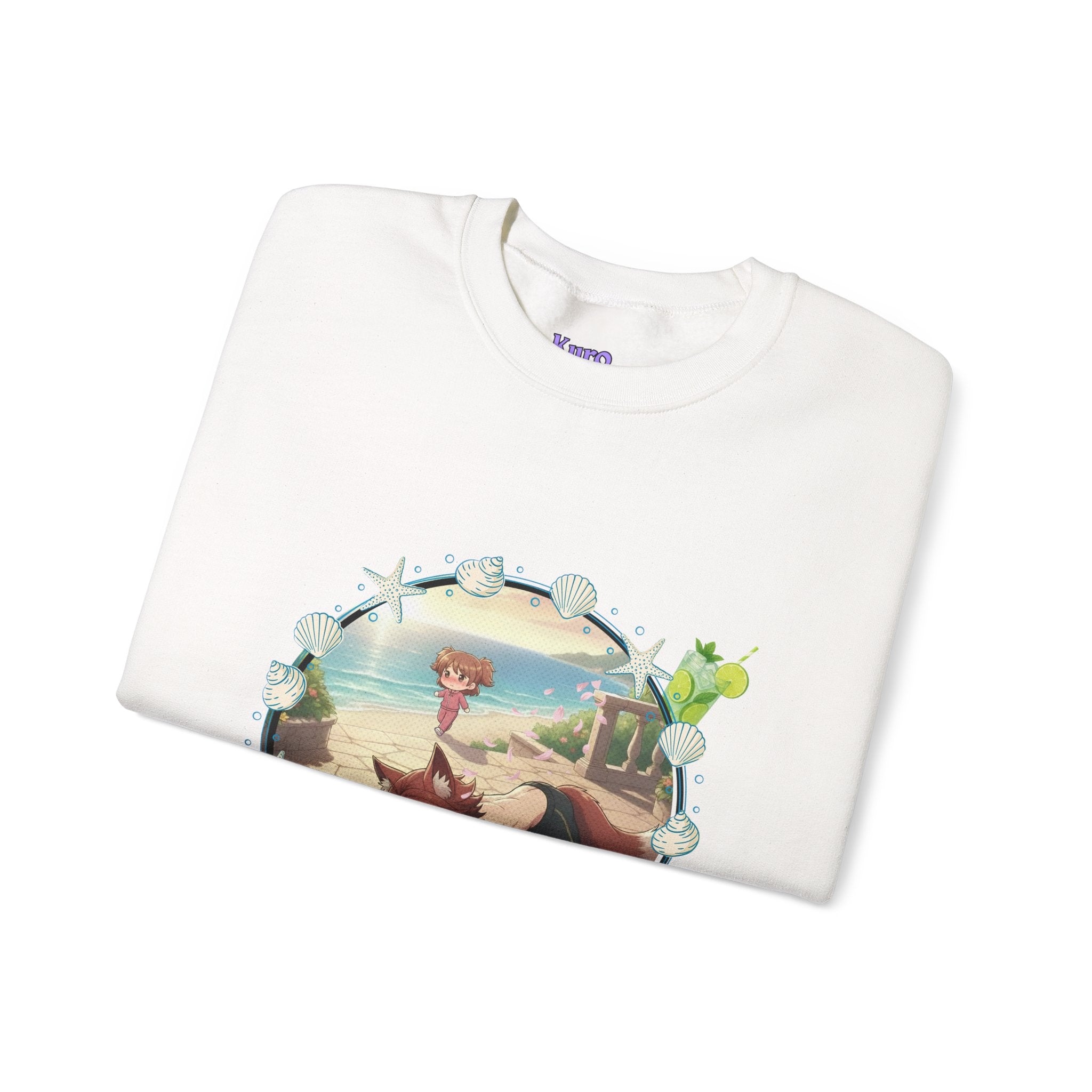 Sweat Col Rond Chibi KAITO Summer Beach