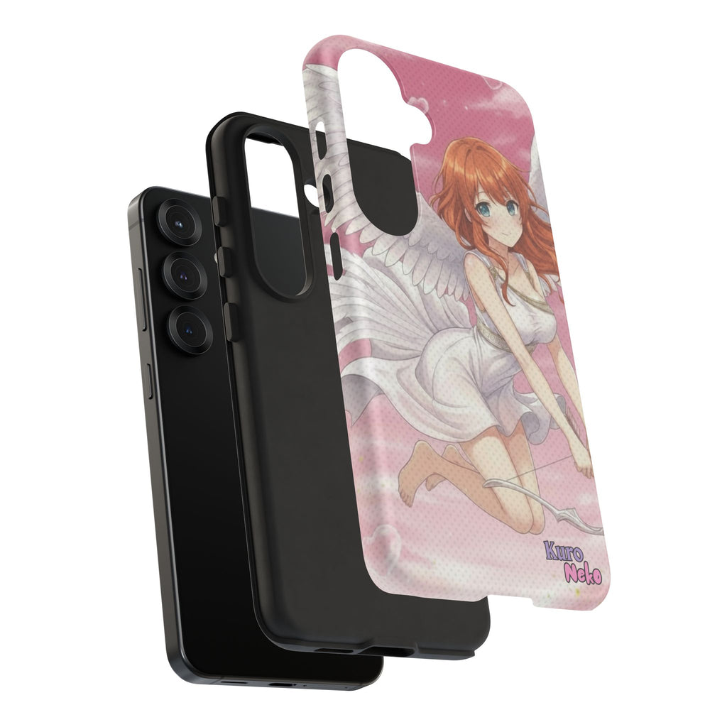 Coque Téléphone Anime AIKO Muse Cygne & Douceur Pastel avec design kemonomimi et oreilles d'animaux, Kuro Neko Shop.