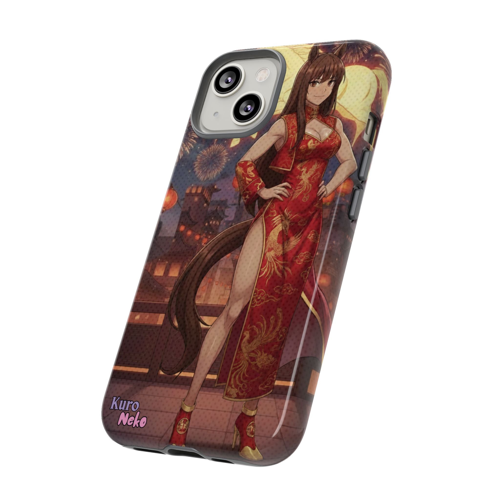 Coque téléphone AKARI waifu cheval Année du Cheval 2026 zodiaque chinois iPhone Samsung protection double couche

