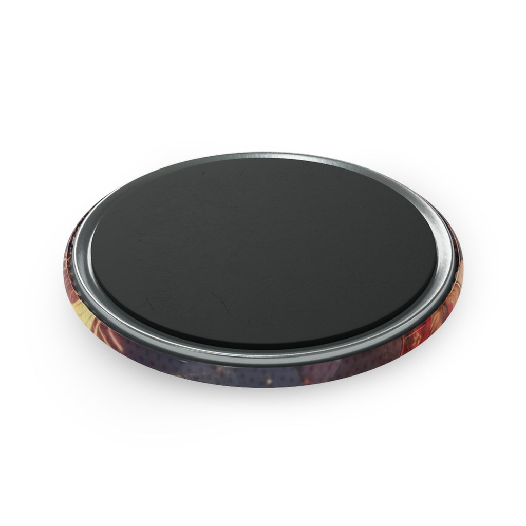 Aimant Rond Anime AKARI – Magnifique accessoire représentant l'esprit de l'Année du Cheval.