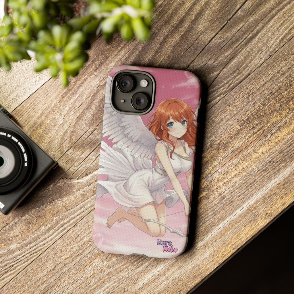 Coque Téléphone Anime AIKO Muse Cygne & Douceur Pastel avec personnage kemonomimi aux oreilles d'animaux - Kuro Neko Shop.