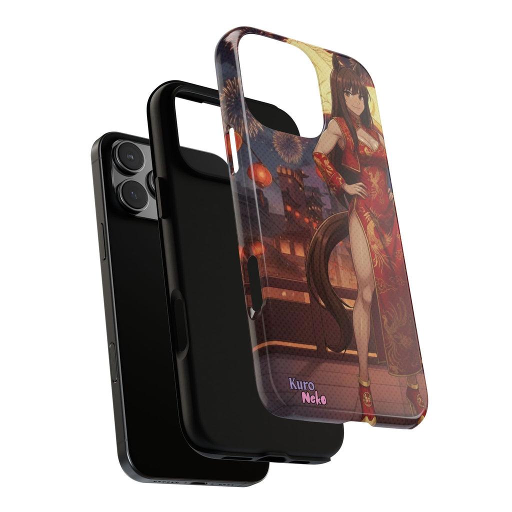 Coque téléphone AKARI waifu cheval Année du Cheval 2026 zodiaque chinois iPhone Samsung protection double couche