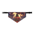 Collier Bandana Chat & Chien Anime RYO Icône Zodiaque 2026 avec design d'un cheval kemonomimi et feu d'artifice, Kuro Neko Shop