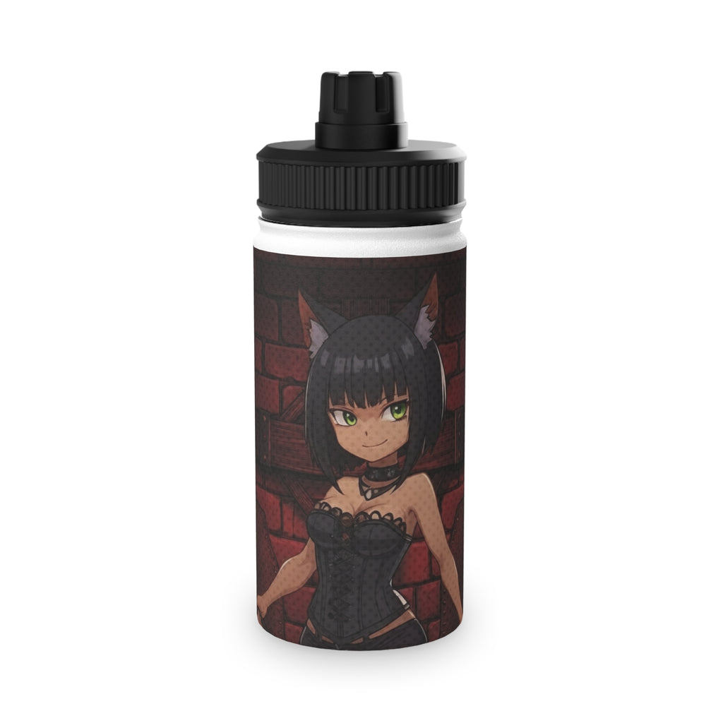 Gourde isotherme Anime YAMI avec design de personnage féminin, style anime et couleur sombre.