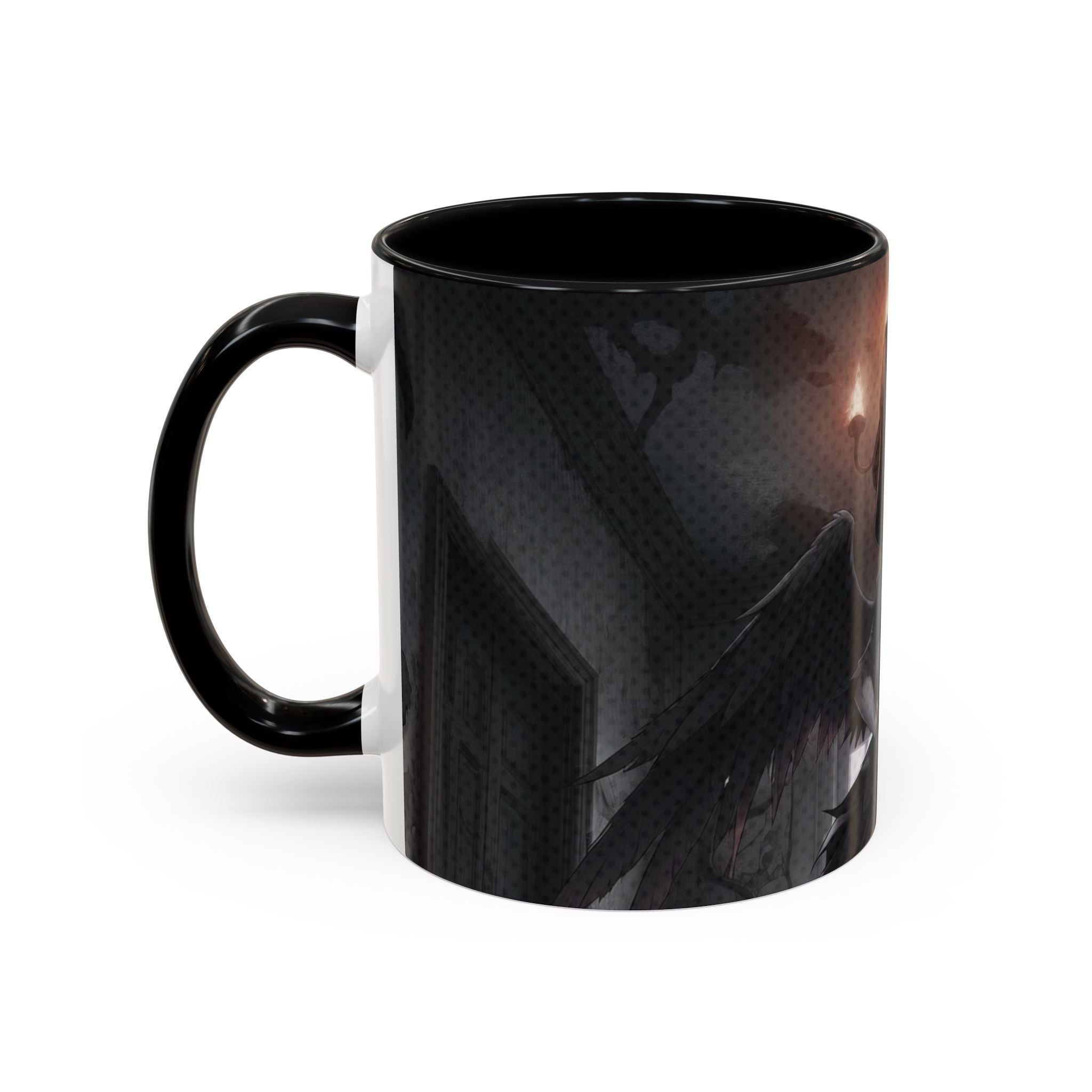Mug Anime YORU avec un design gothique et sombre, idéal pour les amateurs d'ombre et de café.