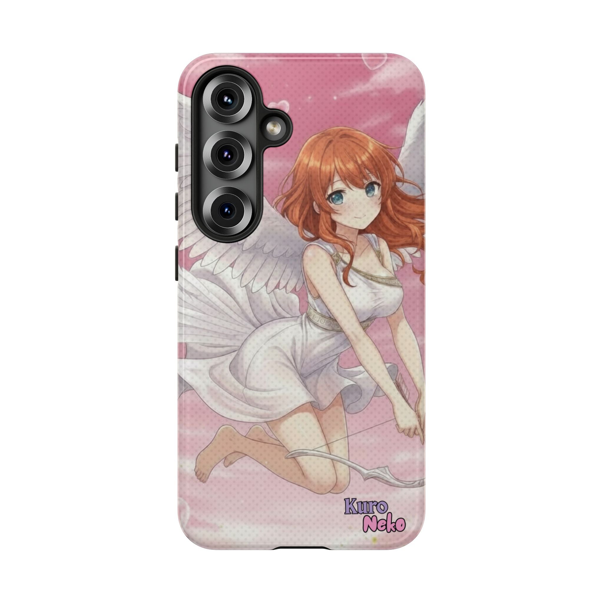 Coque Téléphone Anime AIKO Muse Cygne & Douceur Pastel avec un personnage aux oreilles d'animaux, style anime - Kuro Neko Shop