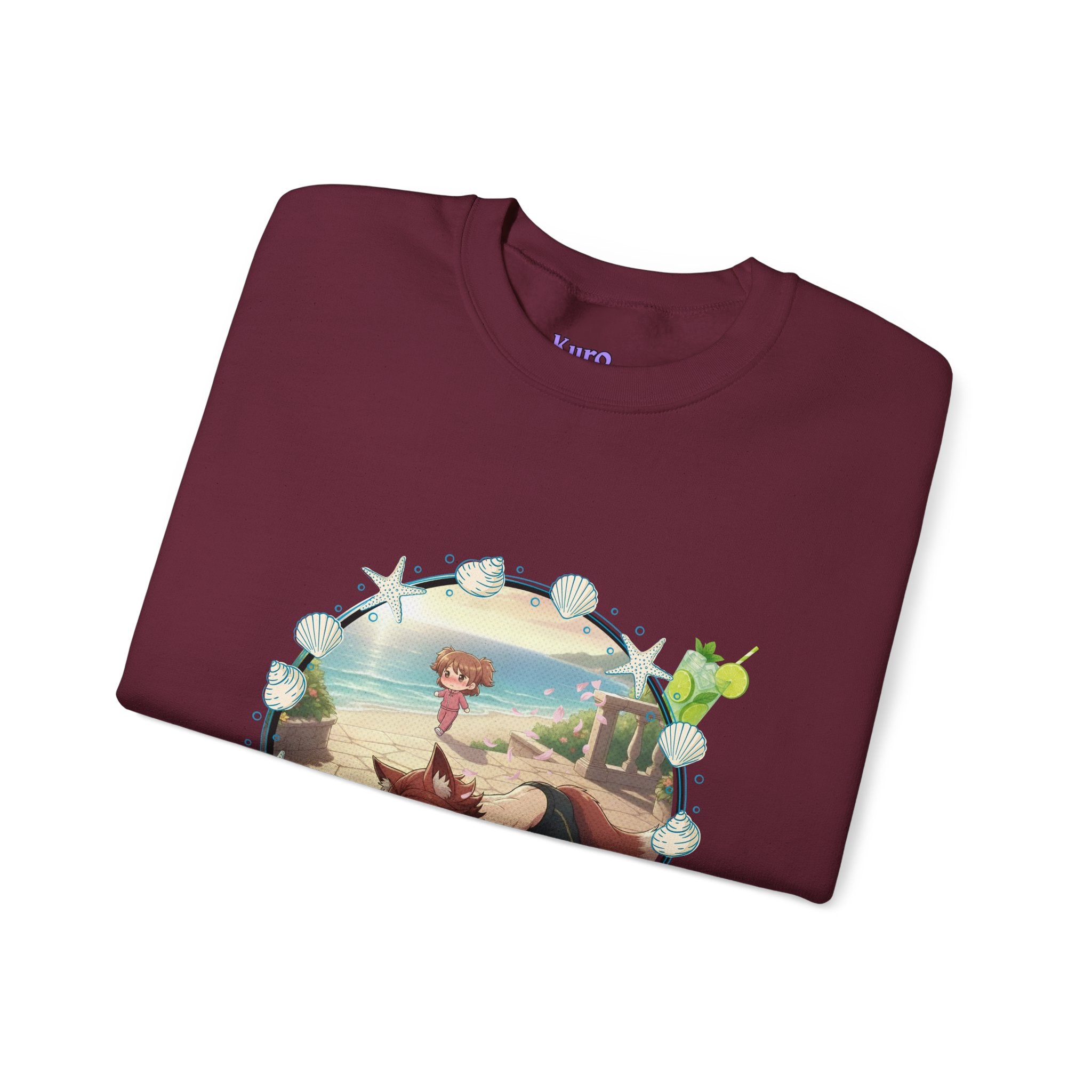 Sweat Col Rond Chibi KAITO Summer Beach