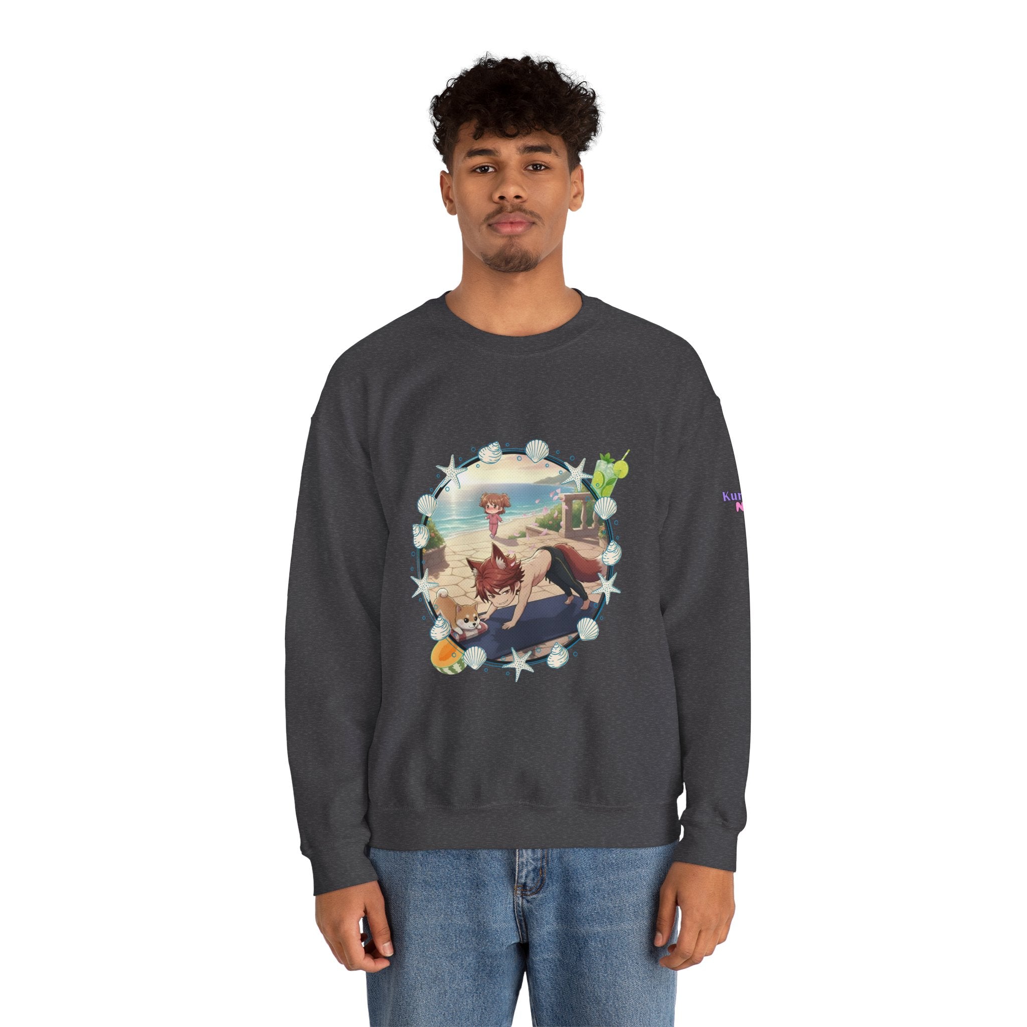 Sweat Col Rond Chibi KAITO Summer Beach