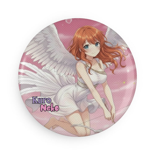 aimant anime Aiko - Muse cygne Aiko anime: Douceur romantique sur surface métallique