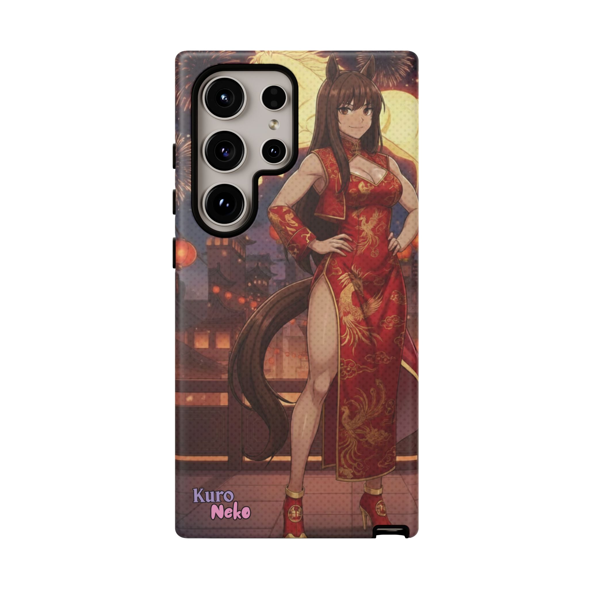 Coque téléphone AKARI waifu cheval Année du Cheval 2026 zodiaque chinois iPhone Samsung protection double couche
