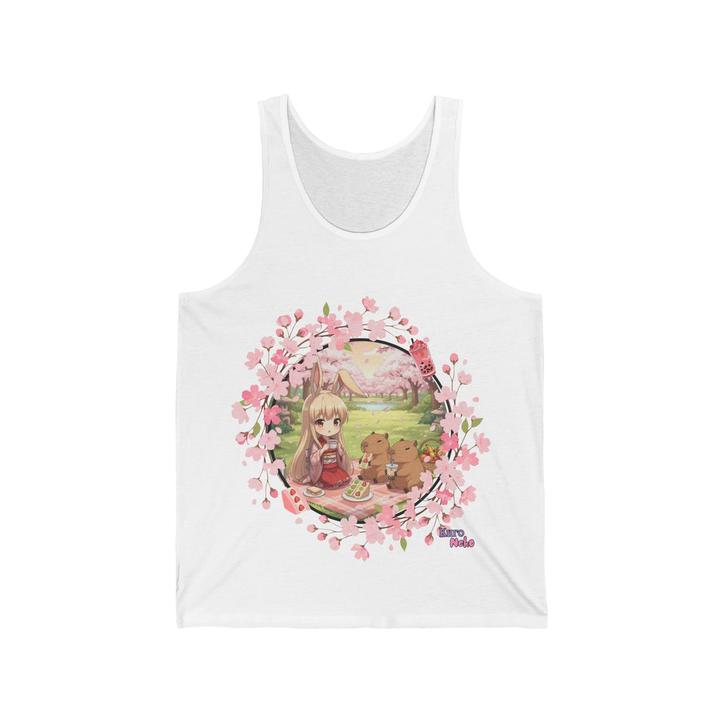 Camiseta sin mangas Anime HARU Chibi Muse Picnic y Kimono