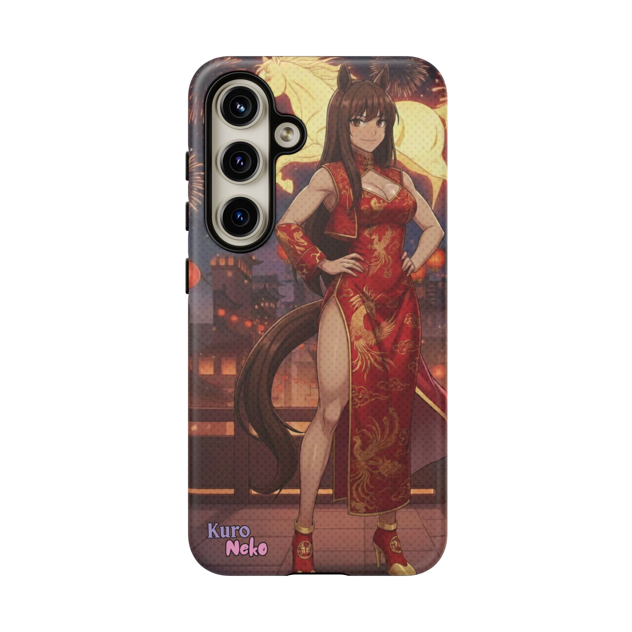 Coque téléphone AKARI waifu cheval Année du Cheval 2026 zodiaque chinois iPhone Samsung protection double couche
